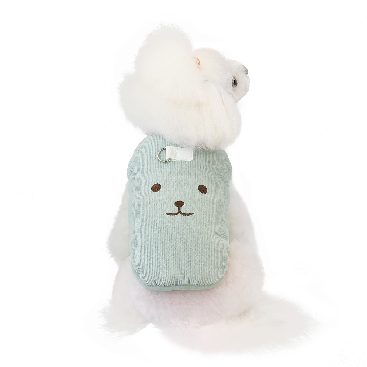 HKM-4392509 Cozy Cotton Pet Dog Vest with Bear Embroidery for Autumn and Winter