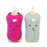 HKM-4392509 Cozy Cotton Pet Dog Vest with Bear Embroidery for Autumn and Winter