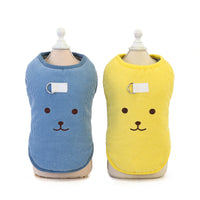 HKM-4392509 Cozy Cotton Pet Dog Vest with Bear Embroidery for Autumn and Winter