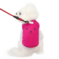 HKM-4392509 Cozy Cotton Pet Dog Vest with Bear Embroidery for Autumn and Winter