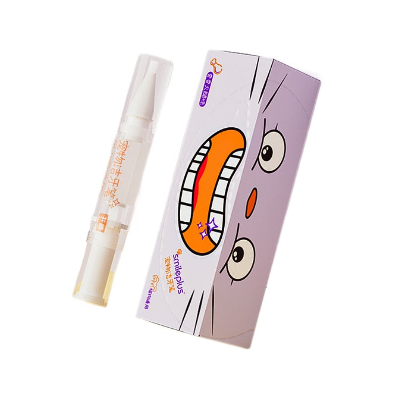 HKM-4393789 Pet Toothbrush Pen for Dogs and Cats ¨C Tartar Cleaning and Teeth Whitening Formula, 5ml