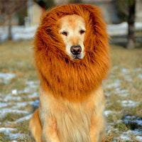 HKM-439443 Lion Mane Costume for Large Dogs - Fits Golden Retrievers and Similar Breeds (Head Circumference up to 74cm)