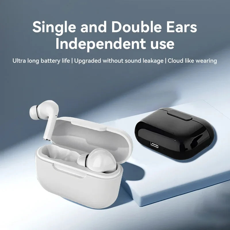 HKM-439443 True Wireless Earphones E17 with Bluetooth 5.3, Waterproof In-Ear Headset, Built-in Microphone for Gaming and Phone Use