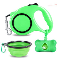 HKM-4395709 Folding Dog Bowl with Traction Rope Set for Easy Outdoor Adventures