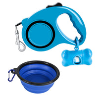 HKM-4395709 Folding Dog Bowl with Traction Rope Set for Easy Outdoor Adventures