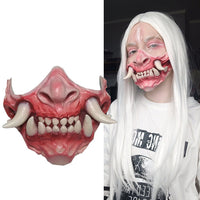 HKM-439571 Latex Half Face Horror Tooth Mask for Costumes and Parties