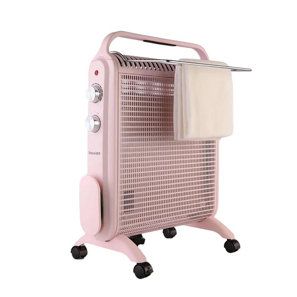 HKM-439635 Silent 2000W Portable Infrared Convector Heater with Tip Over and Overheat Protection for Indoor Use