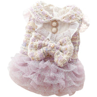 HKM-4396477 Princess Style Gauze Skirt for Small Dogs in Light Purple, Mint Green, Watermelon Pink