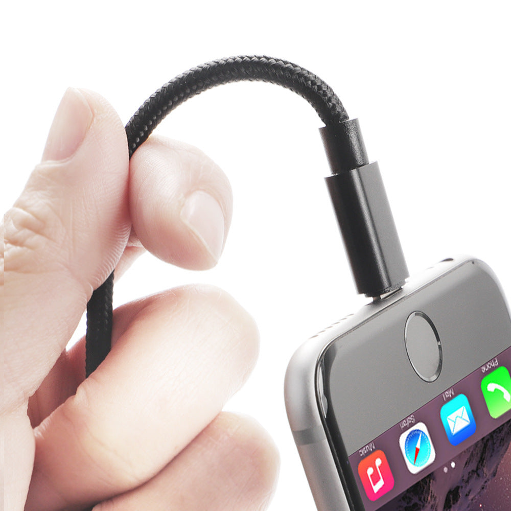 HKM-439699 Braided PD Data Cable for Fast Charging and Data Transfer, 20W, 1M Length, Black