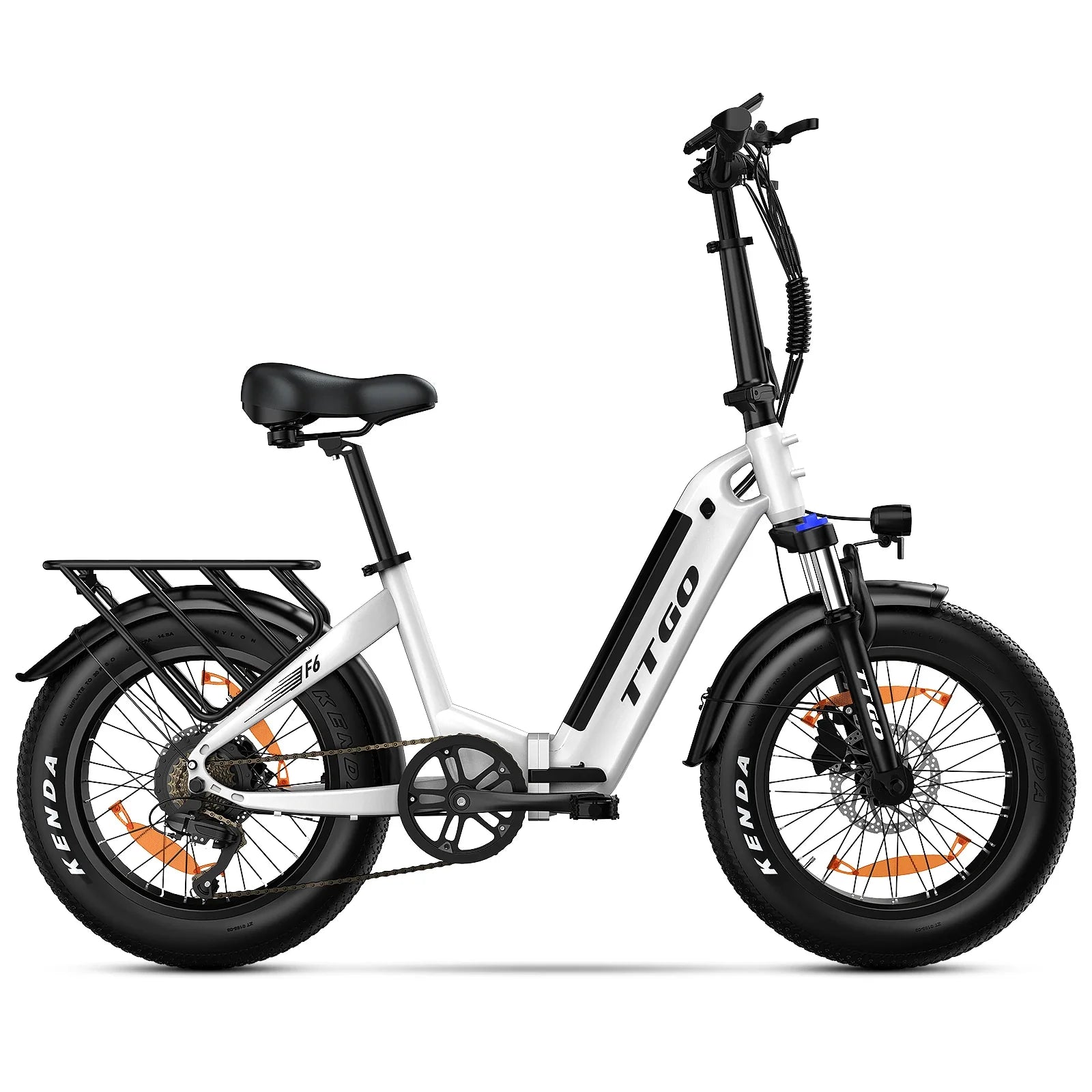 HKM-439763 Electric Fat Tire City Bike, 20 Inch, 250W Rear Hub Motor, 7-Speed, 48V Lithium Battery, Hydraulic Disc Brake, Eco-Friendly