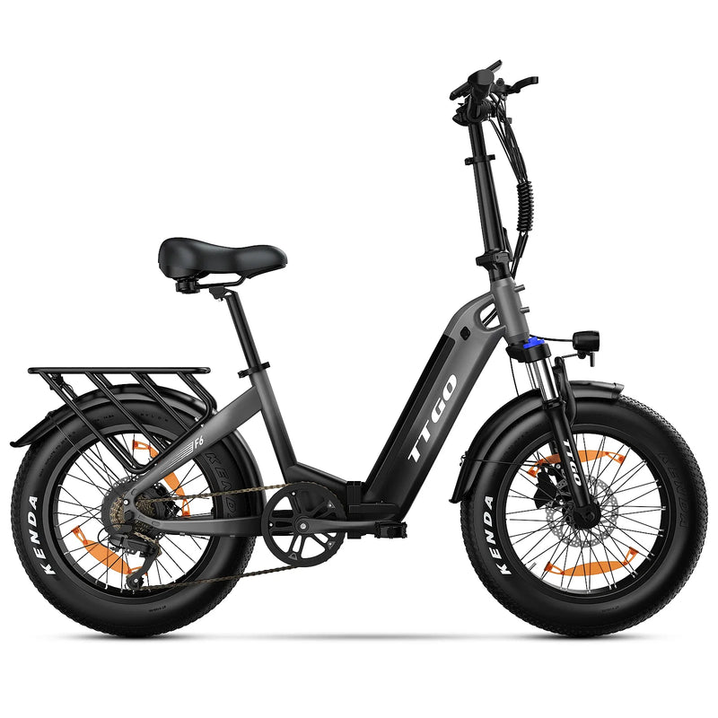 HKM-439763 Electric Fat Tire City Bike, 20 Inch, 250W Rear Hub Motor, 7-Speed, 48V Lithium Battery, Hydraulic Disc Brake, Eco-Friendly