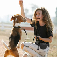 HKM-4398141 Portable Silicone Dog Training Waist Bag with Belt - Multiple Colors Available
