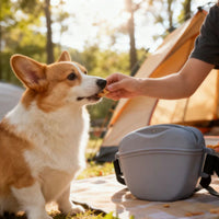 HKM-4398141 Portable Silicone Dog Training Waist Bag with Belt - Multiple Colors Available