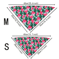 HKM-4399293 Tropical Wind Floral Pet Drool Towel for Small to Large Dogs - Polyester Fabric