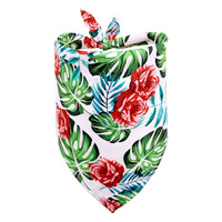 HKM-4399293 Tropical Wind Floral Pet Drool Towel for Small to Large Dogs - Polyester Fabric