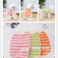 HKM-4400061 Cozy Cotton Fleece Vest for Dogs - Available in Pink, Yellow, Orange, Sizes S to XXL