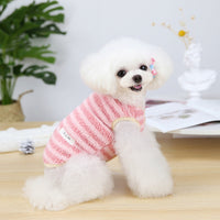 HKM-4400061 Cozy Cotton Fleece Vest for Dogs - Available in Pink, Yellow, Orange, Sizes S to XXL