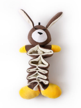 HKM-4401341 Plush Pet Toy: Cotton and Linen Dog Toys in Koala, Kangaroo, and Hippo Designs