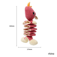 HKM-4401341 Plush Pet Toy: Cotton and Linen Dog Toys in Koala, Kangaroo, and Hippo Designs