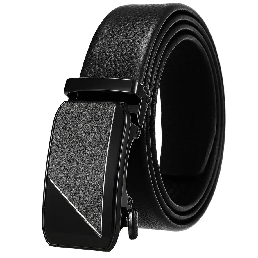 HKM-440147 Genuine Leather Men's Belt with Removable Buckle - Model Ly36-24683-5