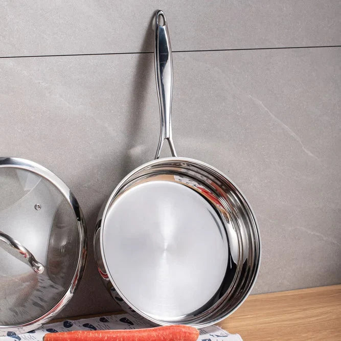 HKM-440147 Stainless Steel Non-Stick Cooking Pot Set - 8 Piece Cookware Collection