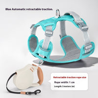 HKM-4402237 Adjustable Dog Leash with Chest Strap and Lead Rope in Various Colors