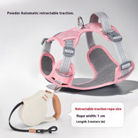 HKM-4402237 Adjustable Dog Leash with Chest Strap and Lead Rope in Various Colors