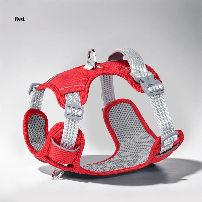 HKM-4402237 Adjustable Dog Leash with Chest Strap and Lead Rope in Various Colors