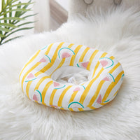 HKM-4403645 Adorable Cotton Pet Hats for Cats ¨C Fun Designs: Pink Rabbit, Dinosaur, Gray Fish, Yellow Watermelon, Cat Face, Pineapple, Green Forest - Size XS to L
