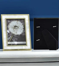 HKM-440467 Natural White Shell Photo Frame for 6/7/8 Inch Photos - Creative Desktop Decoration