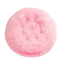 HKM-4406077 Plush Round Dog Mat Bed in Various Colors for Cozy Sleep Environment