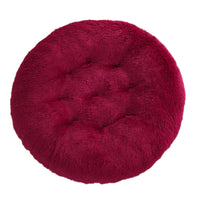 HKM-4406077 Plush Round Dog Mat Bed in Various Colors for Cozy Sleep Environment