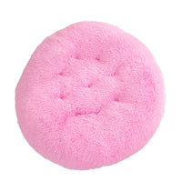 HKM-4406077 Plush Round Dog Mat Bed in Various Colors for Cozy Sleep Environment