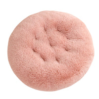 HKM-4406077 Plush Round Dog Mat Bed in Various Colors for Cozy Sleep Environment