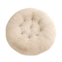 HKM-4406077 Plush Round Dog Mat Bed in Various Colors for Cozy Sleep Environment