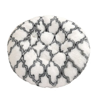 HKM-4406077 Plush Round Dog Mat Bed in Various Colors for Cozy Sleep Environment