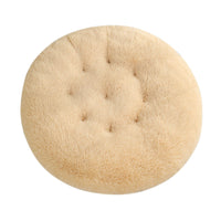 HKM-4406077 Plush Round Dog Mat Bed in Various Colors for Cozy Sleep Environment