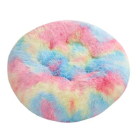 HKM-4406077 Plush Round Dog Mat Bed in Various Colors for Cozy Sleep Environment