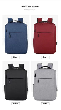HKM-440659 Customisable Waterproof Travel Laptop Bag with USB Ports and Oxford Material