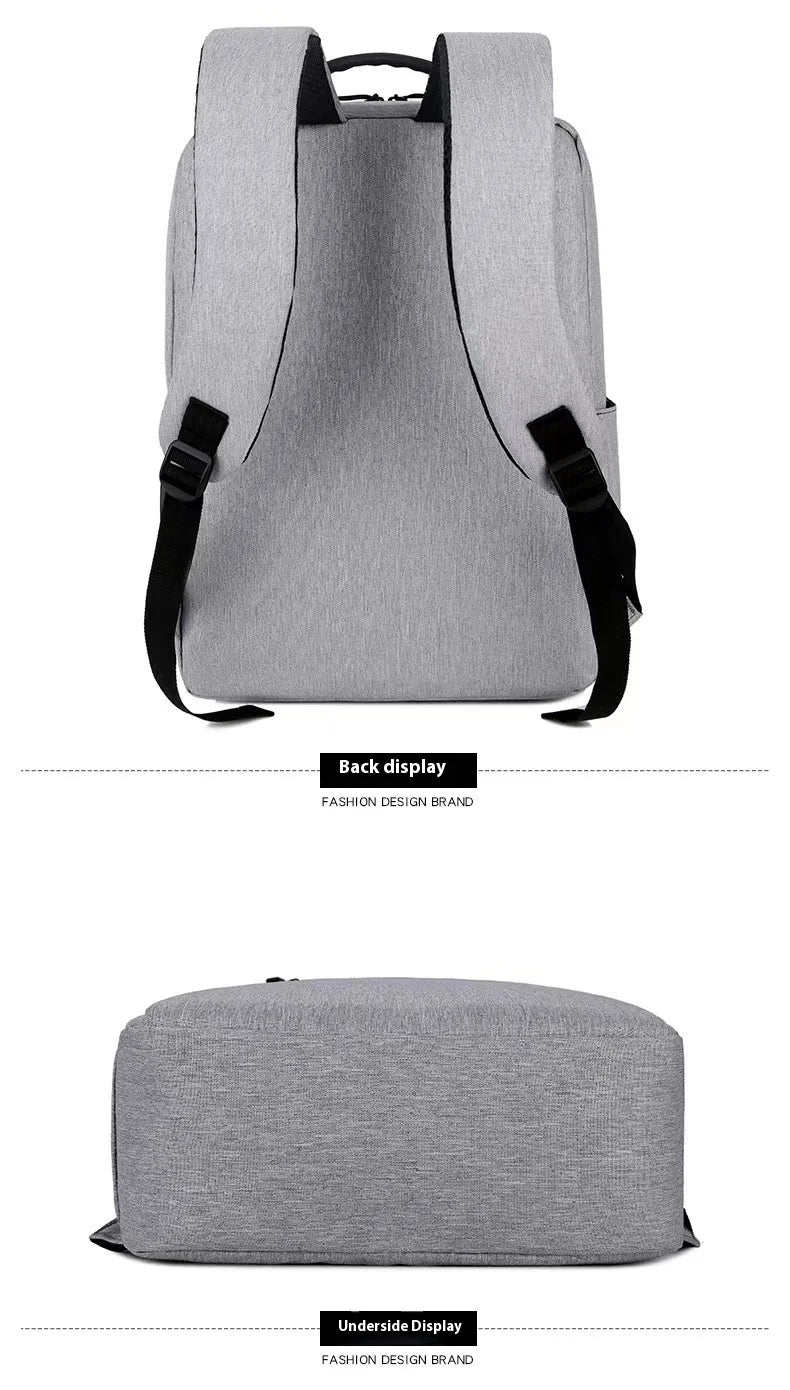 HKM-440659 Customisable Waterproof Travel Laptop Bag with USB Ports and Oxford Material