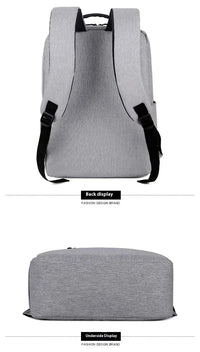 HKM-440659 Customisable Waterproof Travel Laptop Bag with USB Ports and Oxford Material