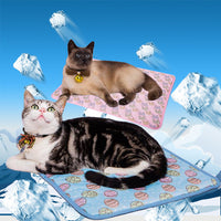 HKM-440723 Cooling Pet Cat Ice Pad - Comfortable, Antibacterial, Skin-Friendly, and Breathable Nylon Fabric