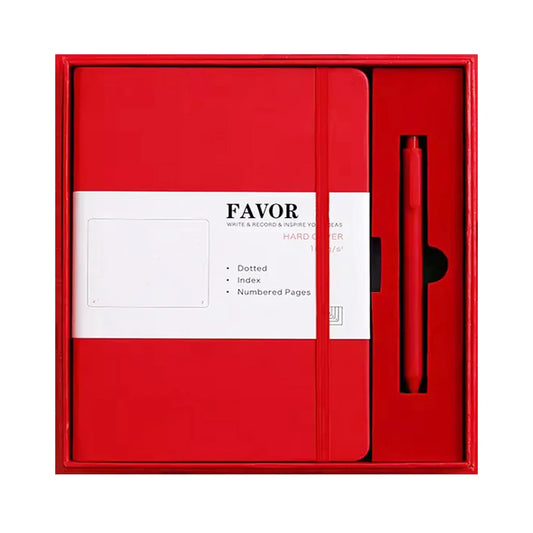HKM-440723 Customisable A6 A5 B5 PU Leather Journal Planner Set with Pen and Gift Box for Corporate Use