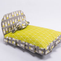 HKM-4407485 Cozy Pet House Dog Bed with Candy Shape Pillow - Removable Washable Cotton Cloth
