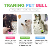 HKM-4408893 Interactive Dog Training Bell with Non-Skid Rubber Base for Potty Training and Feeding Reminders, Available in Multiple Colors