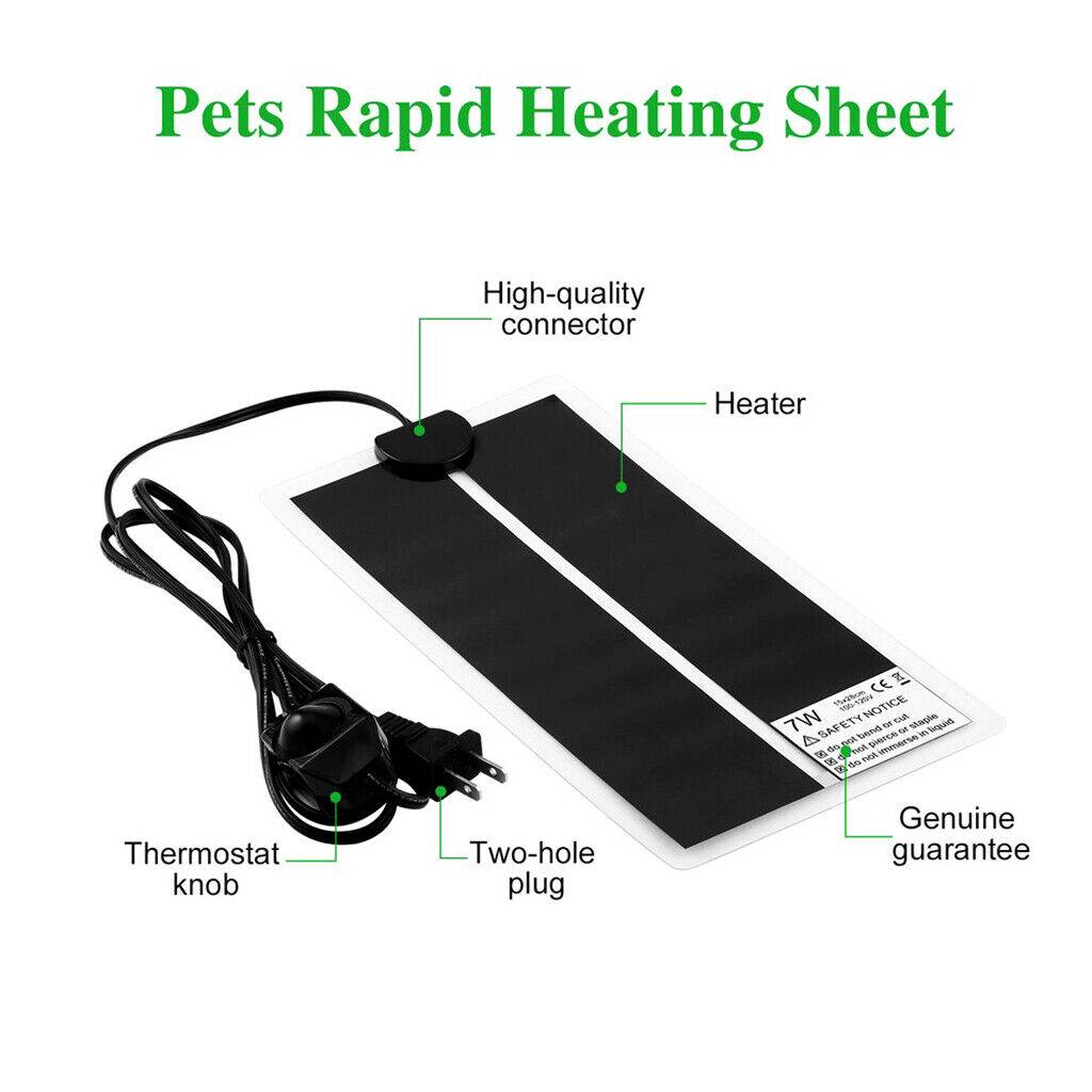 HKM-4411069 Reptile Heat Mat with Thermostat Controller for Optimal Temperature Regulation