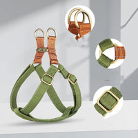 HKM-4412477 Adjustable Anti-Loss Vest Style Dog Leash - Cotton & Nylon, Multiple Colors