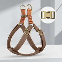 HKM-4412477 Adjustable Anti-Loss Vest Style Dog Leash - Cotton & Nylon, Multiple Colors