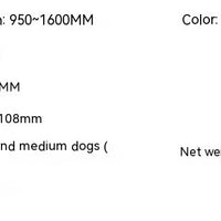 HKM-4412989 Stretchable Dog Leash for Small to Medium Breeds - Durable Nylon Material in Black, White, or Yellow