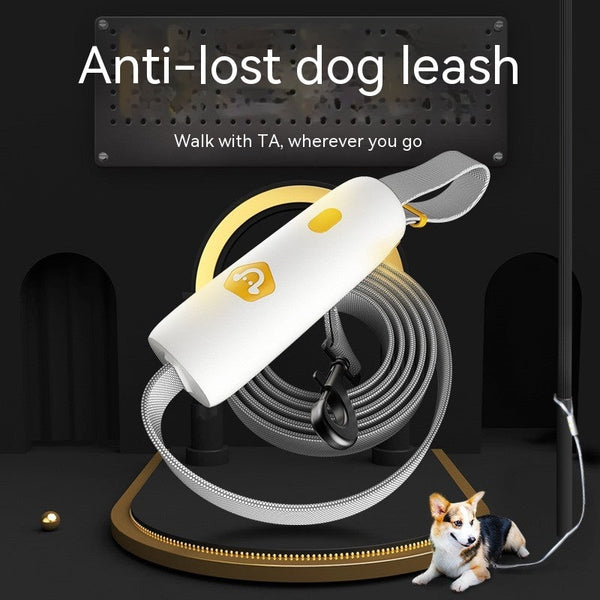 HKM-4412989 Stretchable Dog Leash for Small to Medium Breeds - Durable Nylon Material in Black, White, or Yellow